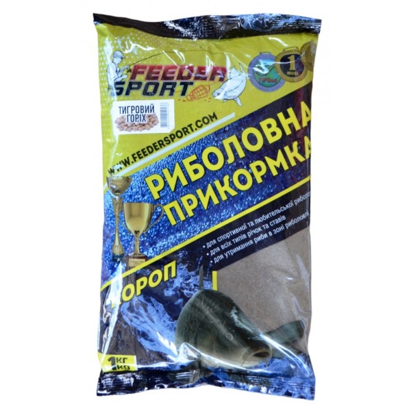 Прикормка для рыбы, Feeder Sport Карп, 1кг, вкус Тигровый орех